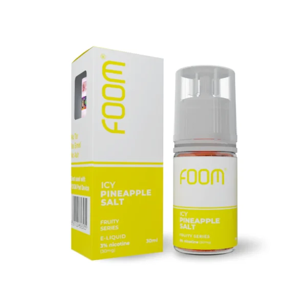 Foom ICY PINEAPPLE Salt 30mg 30ml Liquid Vape Ice Fruity Series Saltnic
