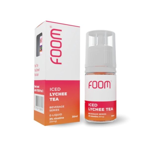 Foom ICED LYCHEE TEA Salt 30mg 30ml Beverage Series