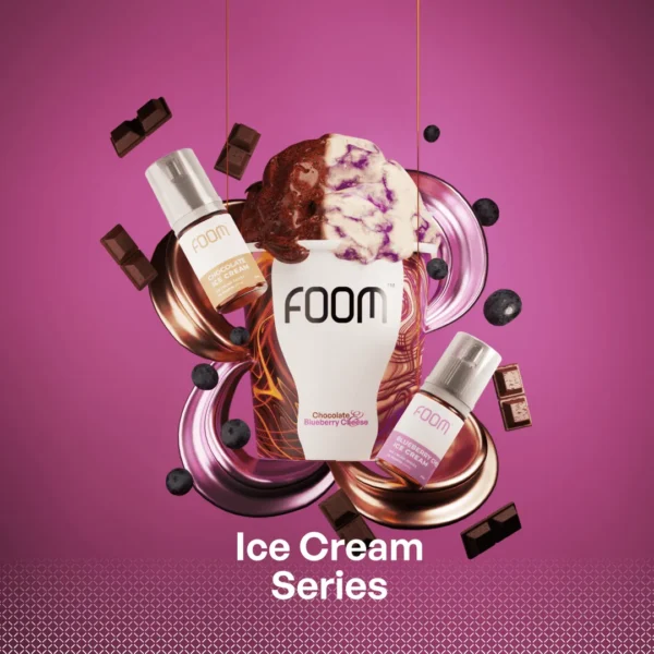 Foom BLUEBERRY CHEESE Ice Cream Salt 30mg 30ml