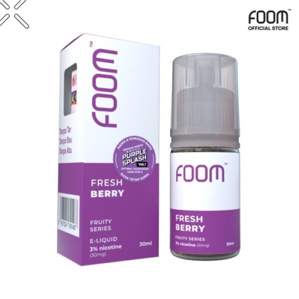 Foom PURPLE SPLASH Salt 30mg 30ml Fresh Berry Fruity Series