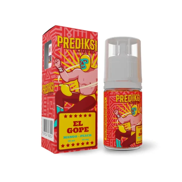 Foom Prediksi EL GOPE Salt 30mg 30ml Mango Peach