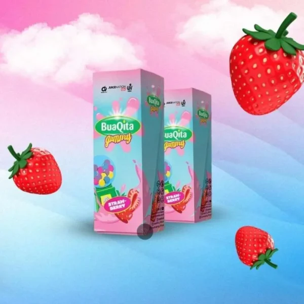Buaqita Gummy Strawberry Salt Nic 30mg 30ml Buakita Bubblegum Ice Pods Pod