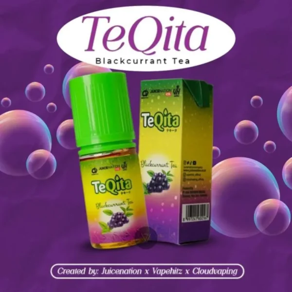 Teqita Salt Nic Blackcurrant Tea 30mg 30ml Saltnic Pods Pod